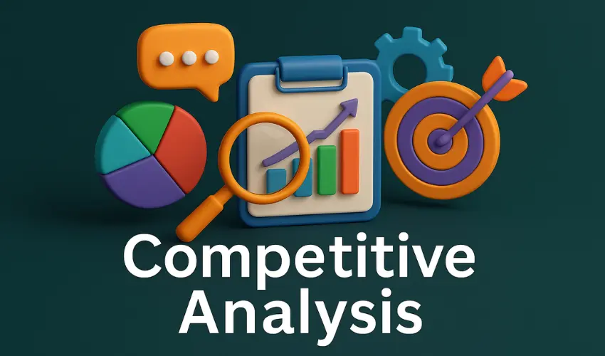 Competitive Analysis dashboard with charts and competitor insights
