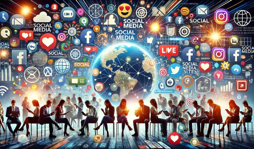 Social Media Listening dashboard with sentiment analysis and trends
